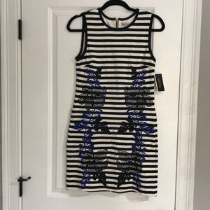 Juicy Couture dress stripe embroidered